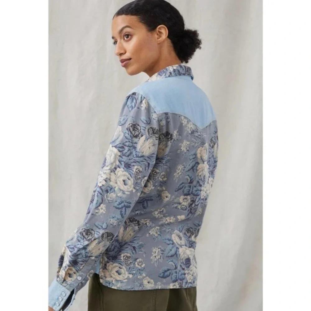 Floral Chambray Button Down - Picture 4 of 8